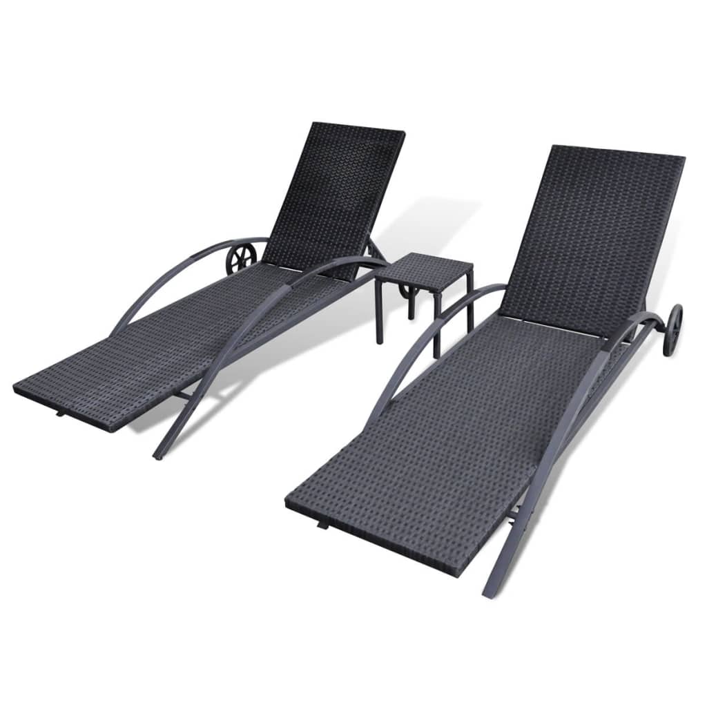 Solsängar Med Bord Konstrotting