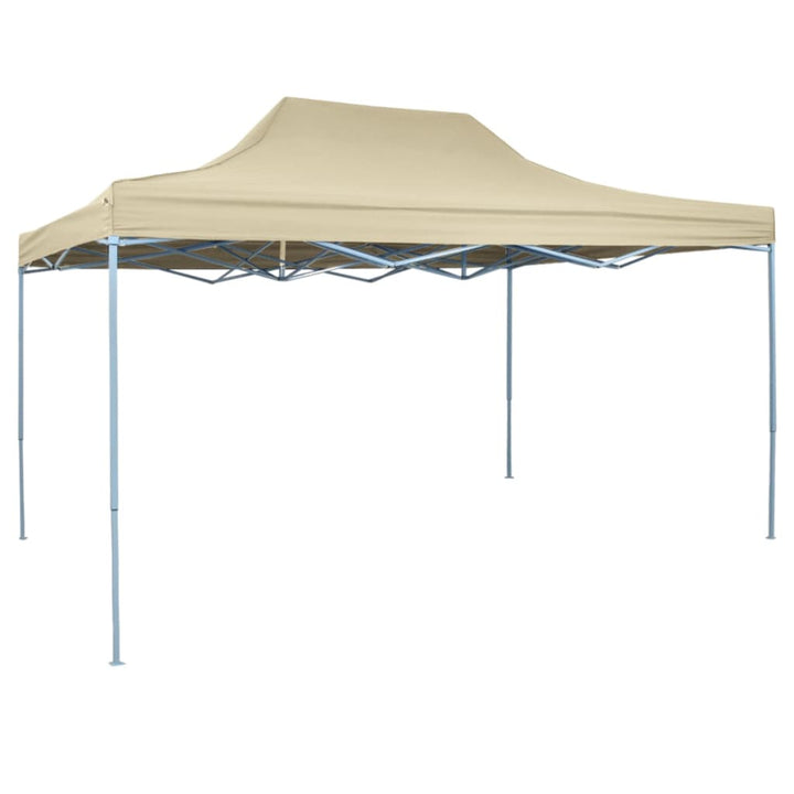 Pop-Up Hopfällbart Partytält 3X4,5 M Gräddvit