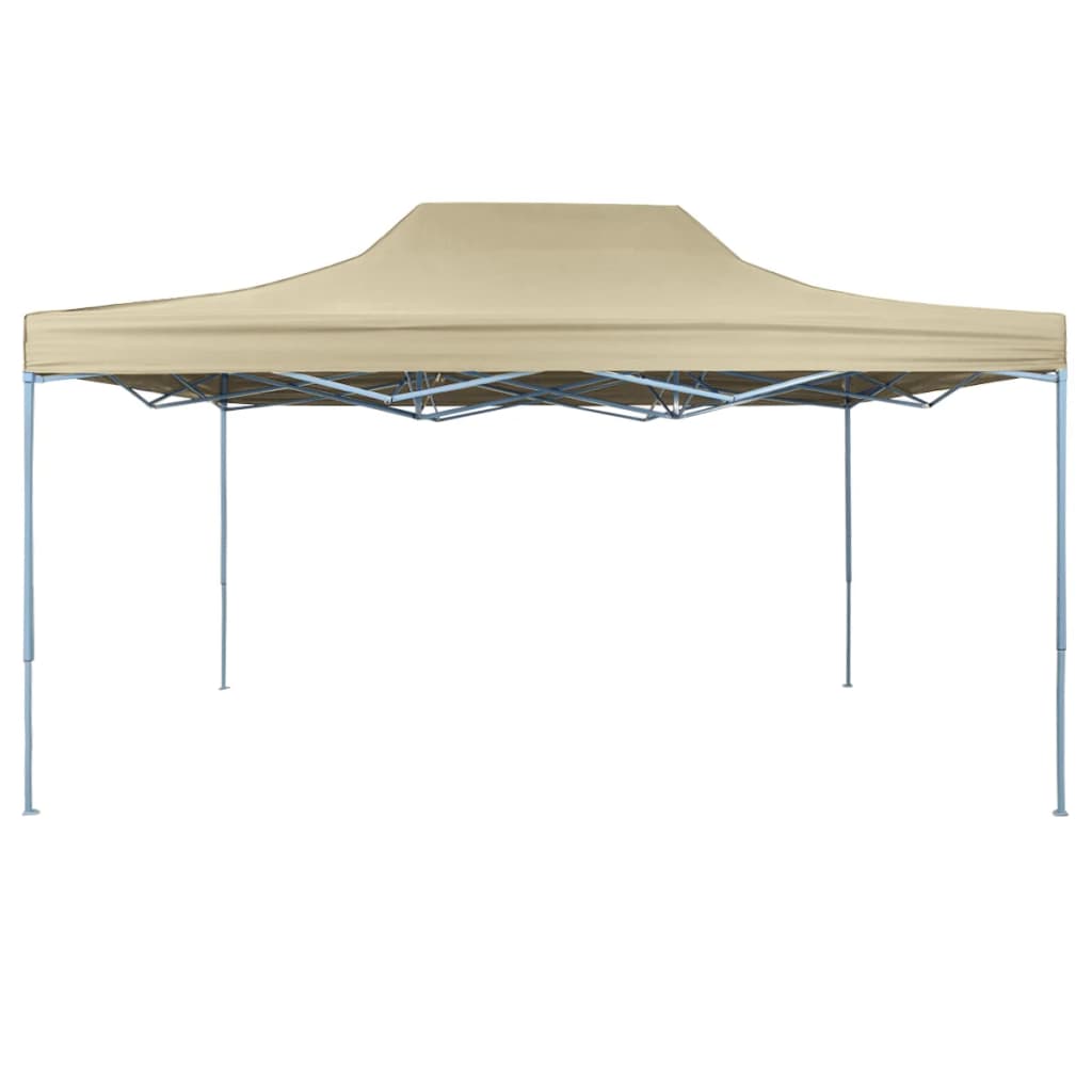 Pop-Up Hopfällbart Partytält 3X4,5 M Gräddvit