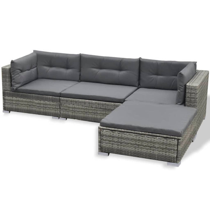 Loungegrupp Med Dynor 6 Delar Konstrotting