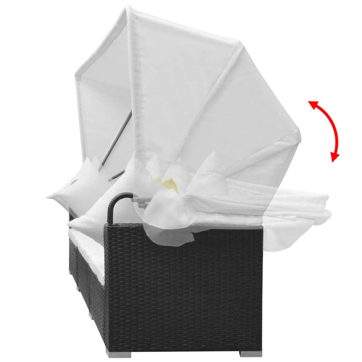 Loungegrupp Med Soltak 7 Delar Konstrotting