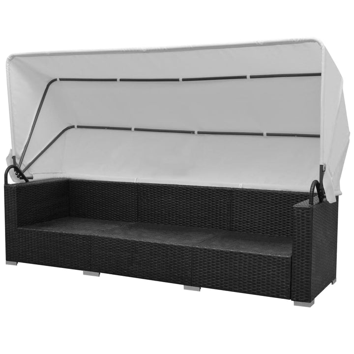 Loungegrupp Med Soltak 7 Delar Konstrotting