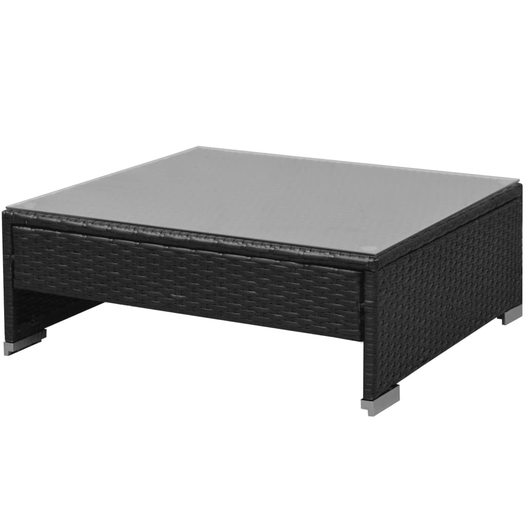 Loungegrupp Med Soltak 7 Delar Konstrotting