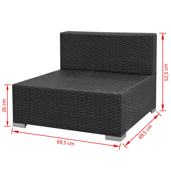 Loungegrupp Med Soltak 7 Delar Konstrotting