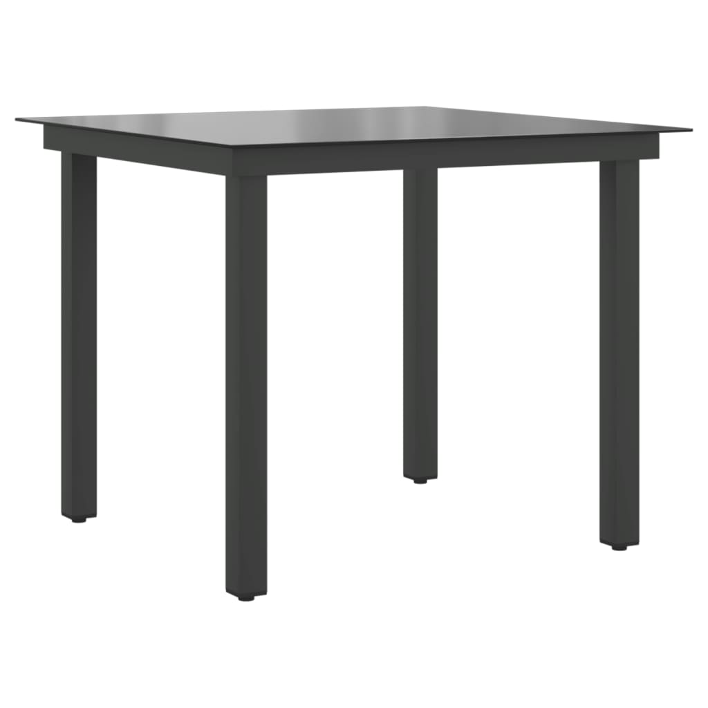 Trädgårdsbord 80X80X74 Cm Aluminium Och Glas