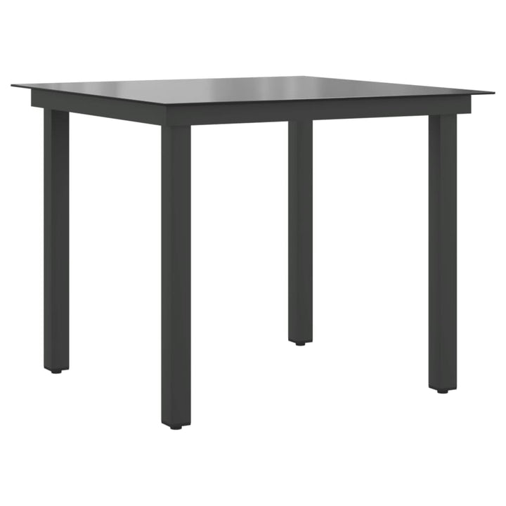Trädgårdsbord 80X80X74 Cm Aluminium Och Glas