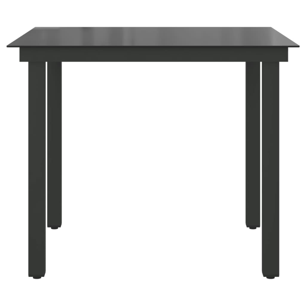 Trädgårdsbord 80X80X74 Cm Aluminium Och Glas