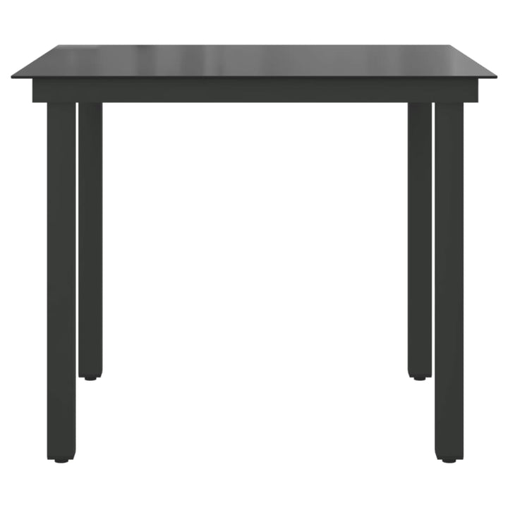 Trädgårdsbord 80X80X74 Cm Aluminium Och Glas