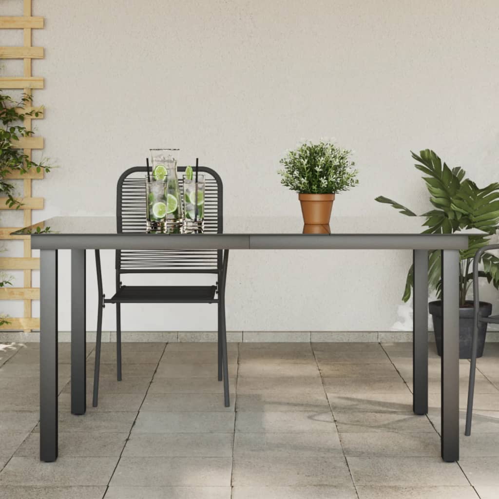 Trädgårdsbord 80X80X74 Cm Aluminium Och Glas