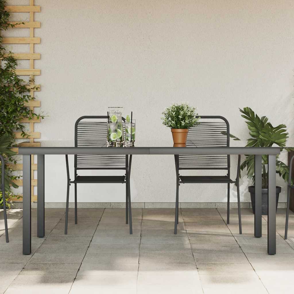Trädgårdsbord 80X80X74 Cm Aluminium Och Glas