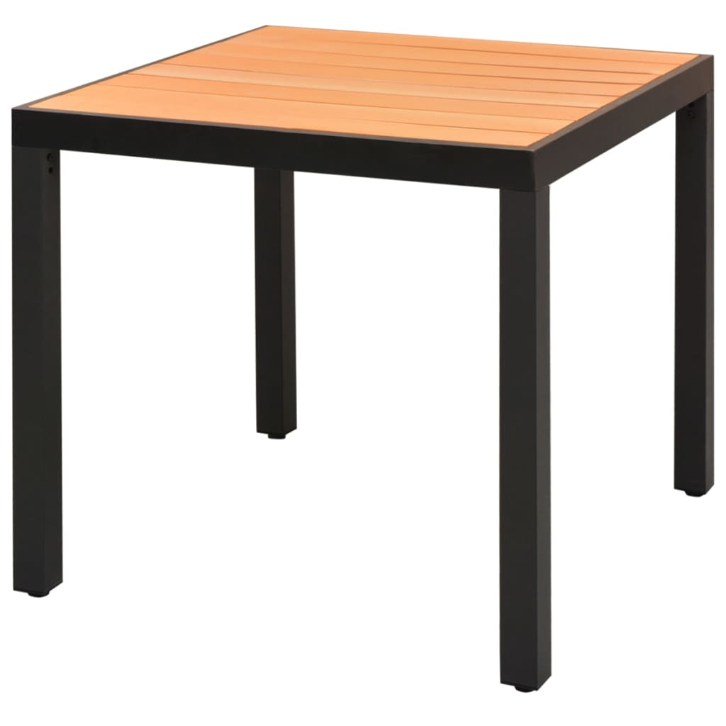 Trädgårdsbord 80X80X74 Cm Aluminium Och Wpc