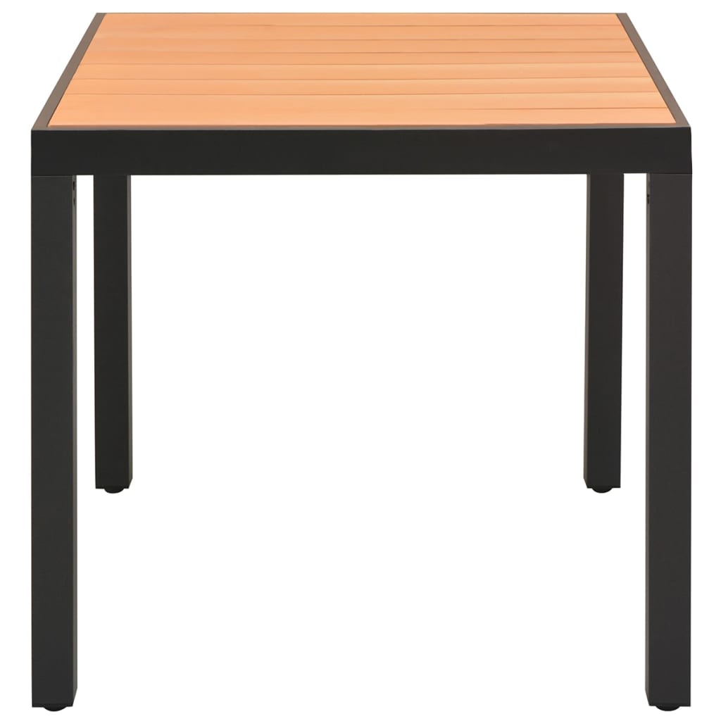 Trädgårdsbord 80X80X74 Cm Aluminium Och Wpc
