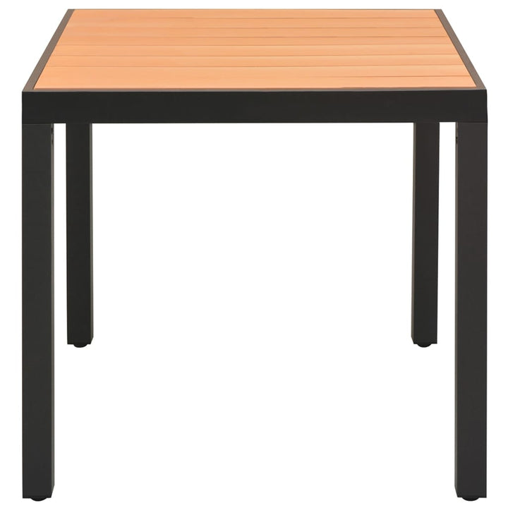 Trädgårdsbord 80X80X74 Cm Aluminium Och Wpc