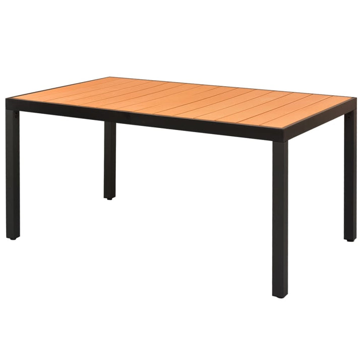 Trädgårdsbord 80X80X74 Cm Aluminium Och Wpc