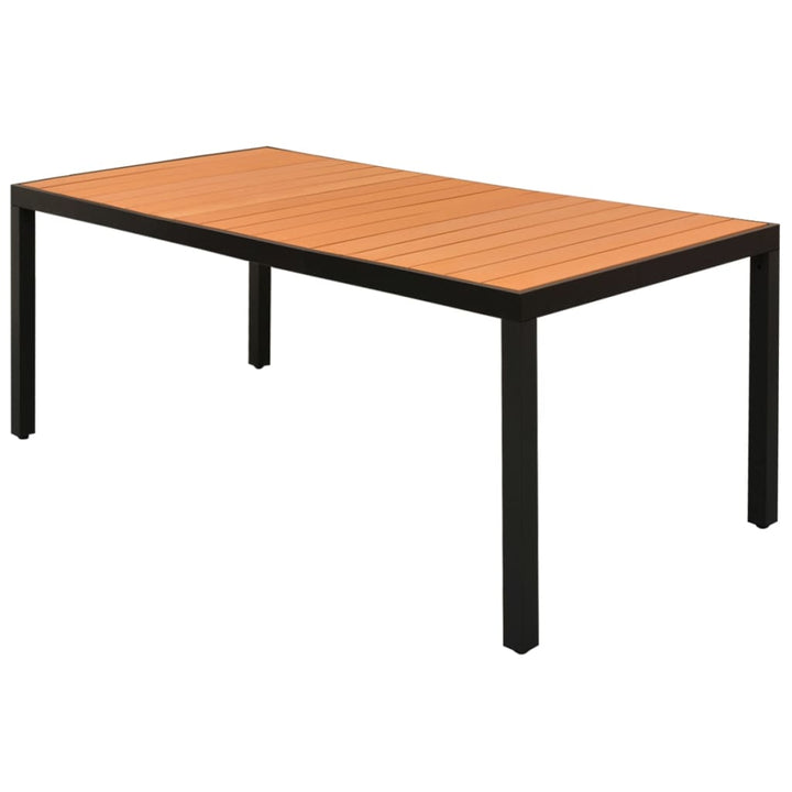 Trädgårdsbord 80X80X74 Cm Aluminium Och Wpc