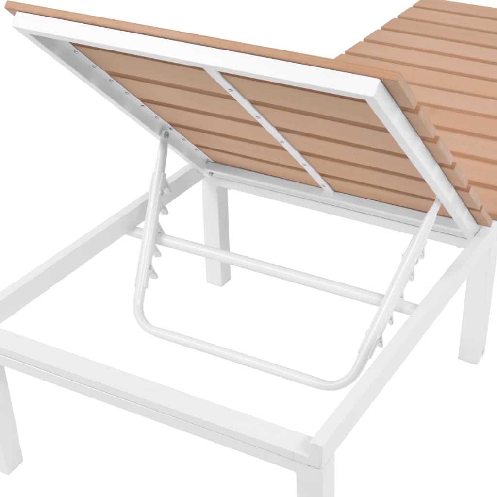 Solsäng Aluminium Och Wpc Brun