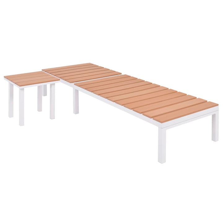 Solsäng Aluminium Wpc Brun