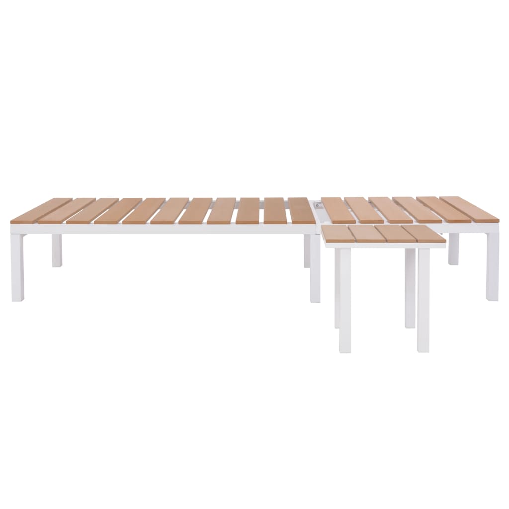Solsäng Aluminium Wpc Brun