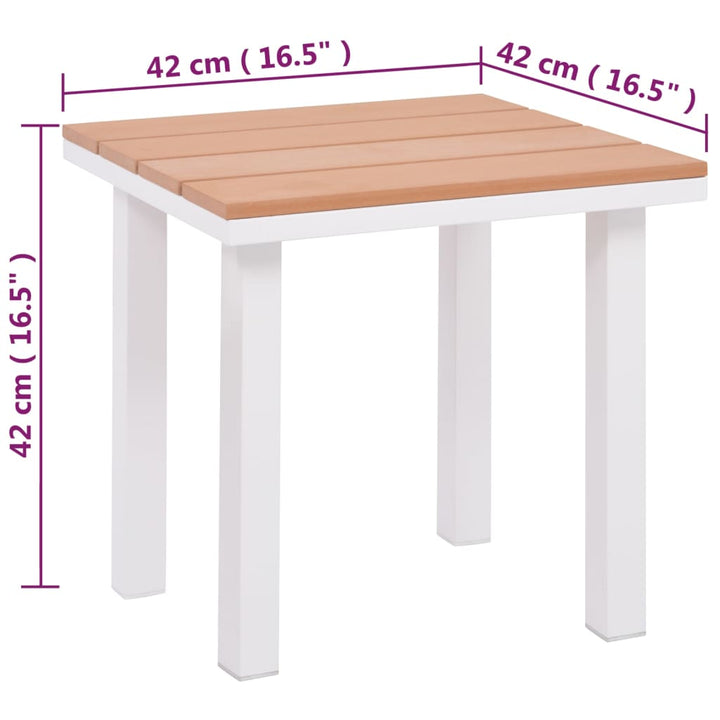 Solsäng Aluminium Wpc Brun