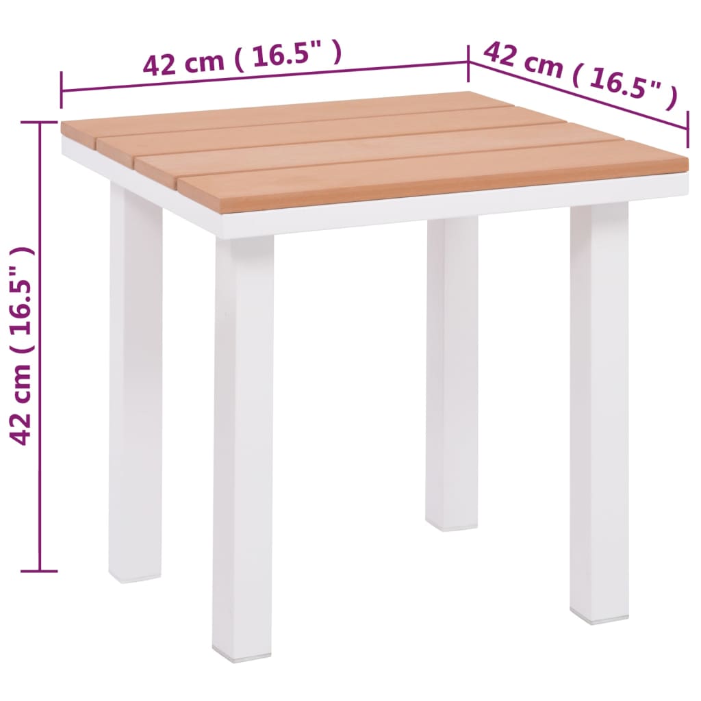 Solsäng Aluminium Wpc Brun