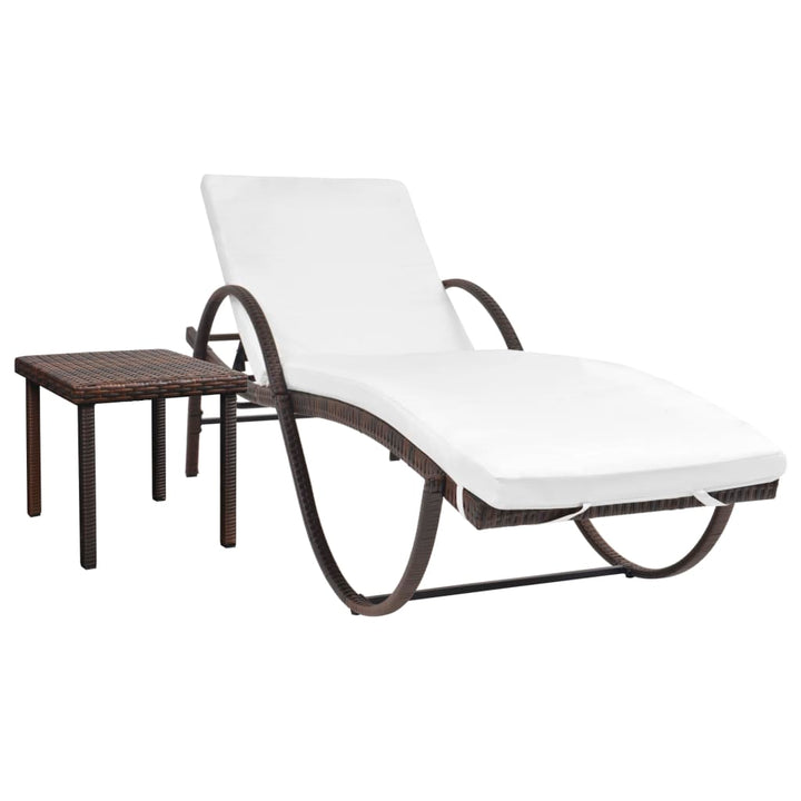 Solsäng Med Dyna &amp; Bord Konstrotting
