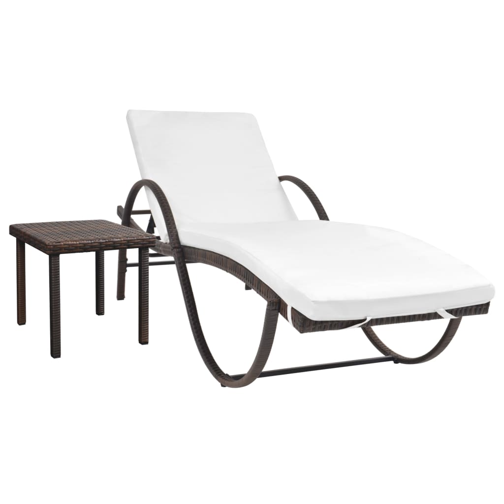 Solsäng Med Dyna &amp; Bord Konstrotting