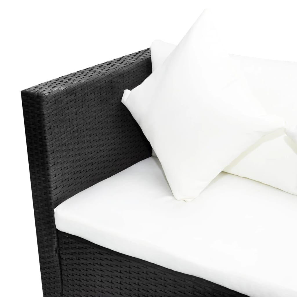Loungegrupp För Trädgården Med Dynor 4 Delar Konstrotting