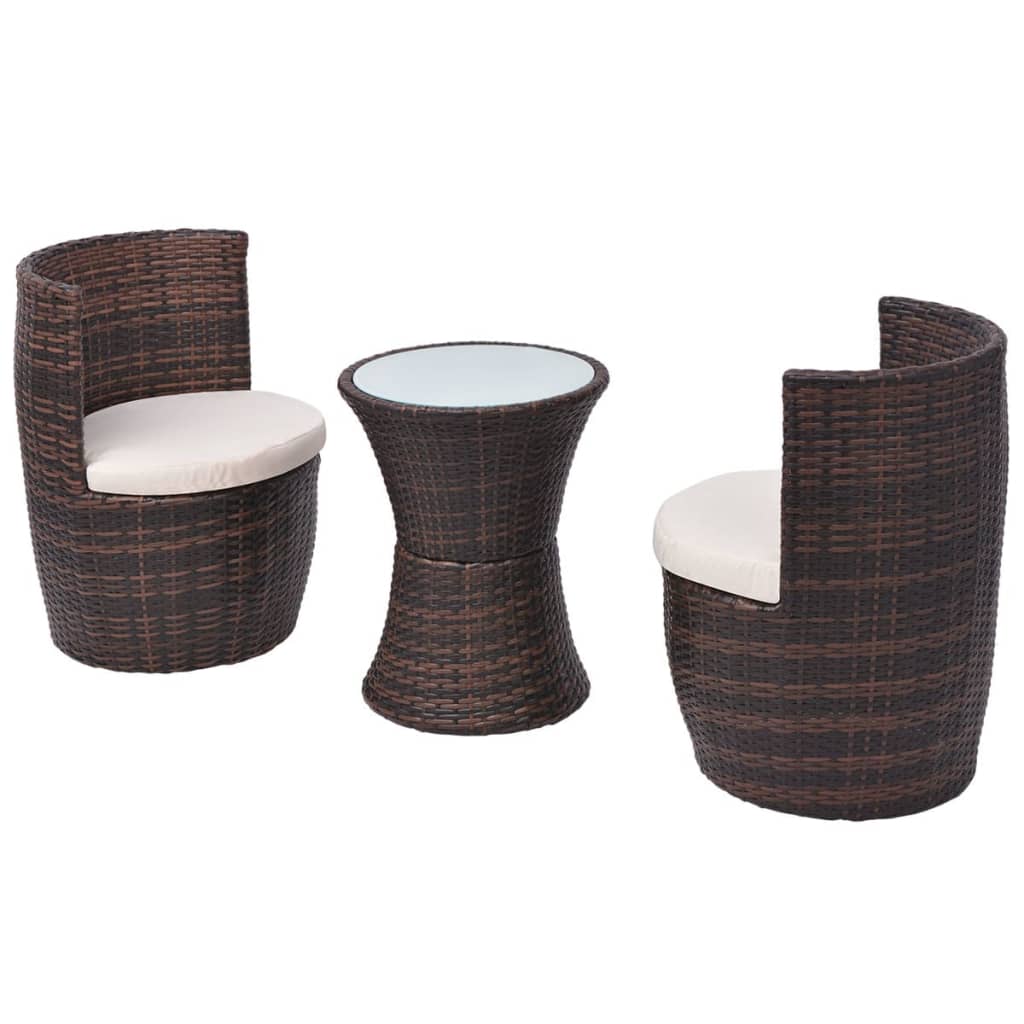 Caféset Med Dynor 3 Delar Konstrotting
