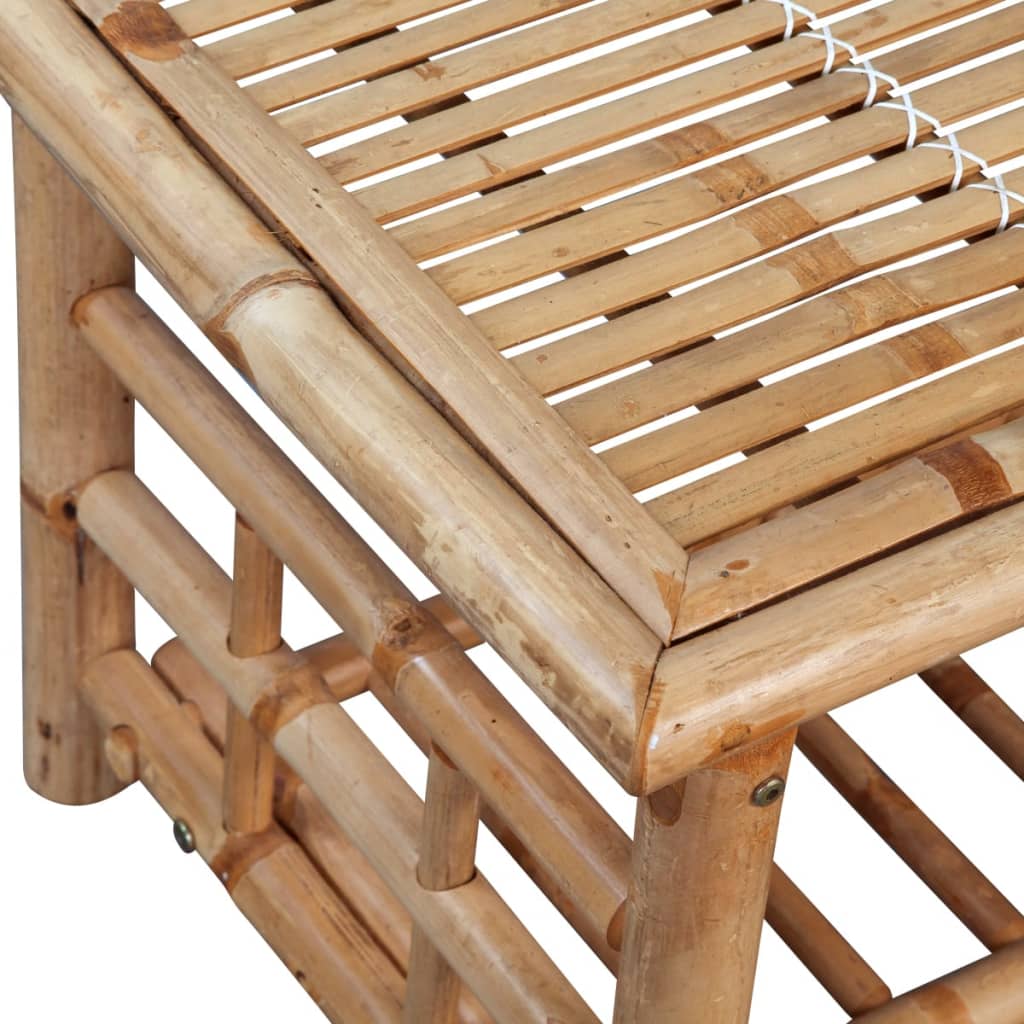 Loungegrupp För Trädgården Med Dynor 4 Delar Bambu