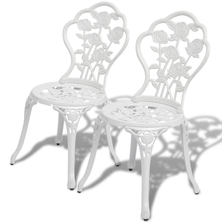 Caféstolar 2 St Gjuten Aluminium