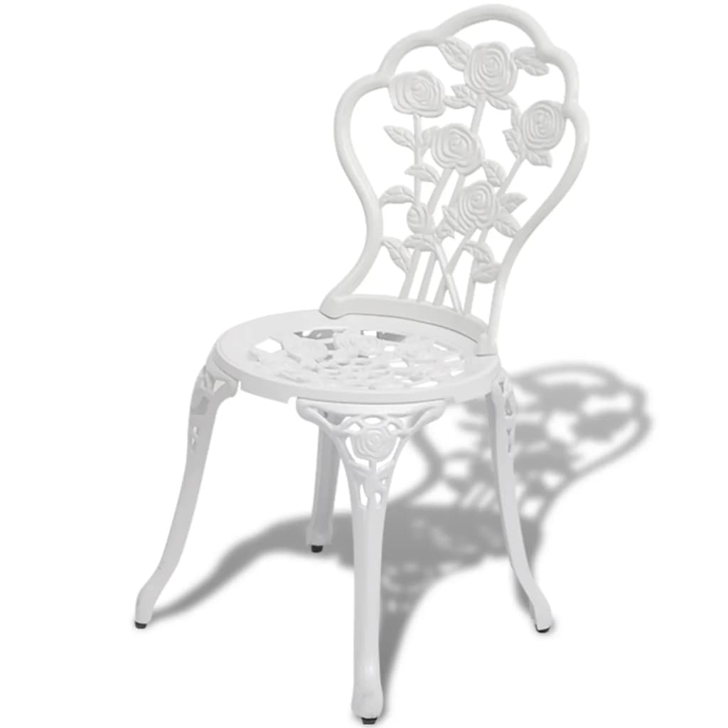 Caféstolar 2 St Gjuten Aluminium