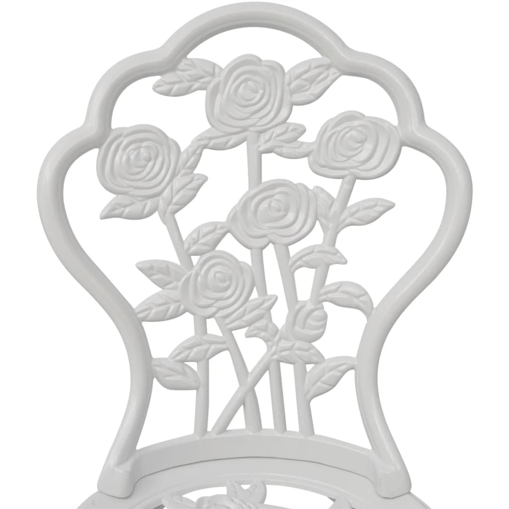 Caféstolar 2 St Gjuten Aluminium