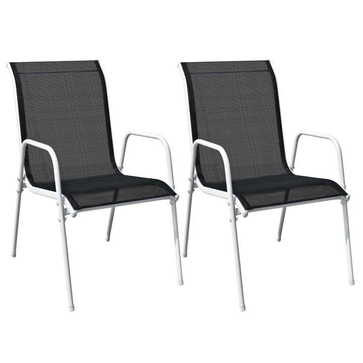 Caféset 3 Delar Stål Svart