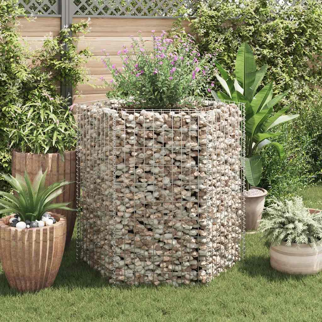 Hexagonal Planteringsgabion Upphöjd