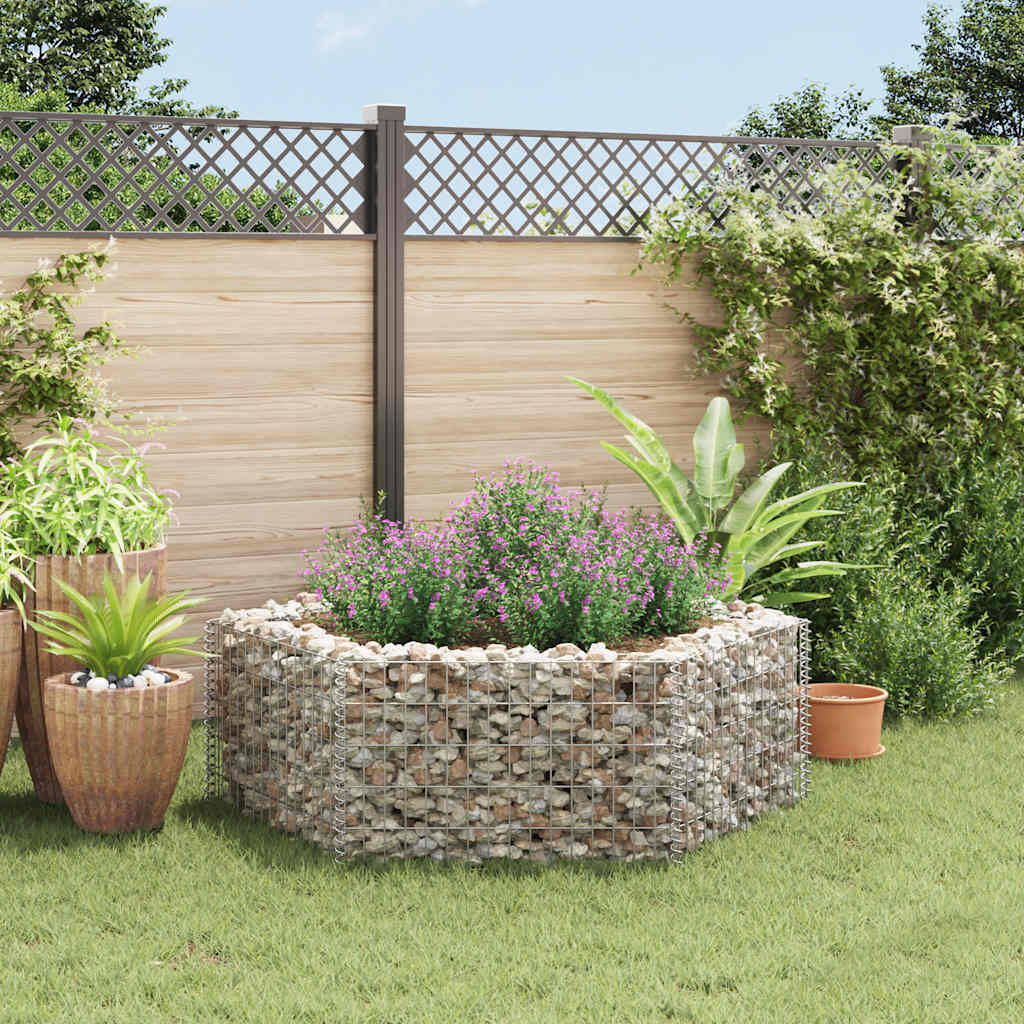 Hexagonal Planteringsgabion Upphöjd