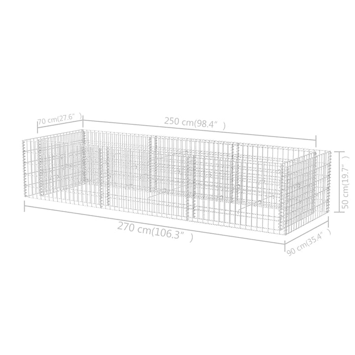 Planteringsgabion Upphöjd Stål