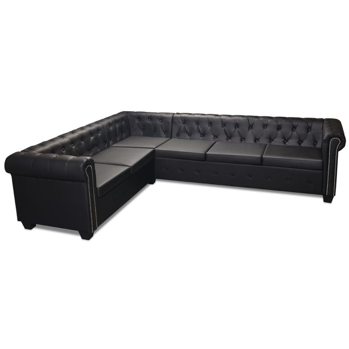 Chesterfield Hörnsoffa Konstläder