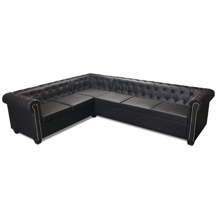 Chesterfield Hörnsoffa Konstläder