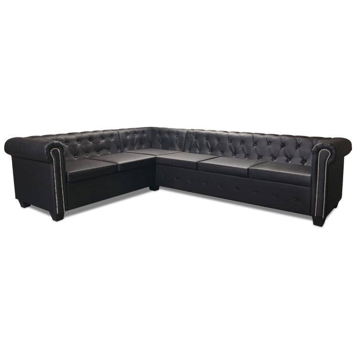 Chesterfield Hörnsoffa Konstläder
