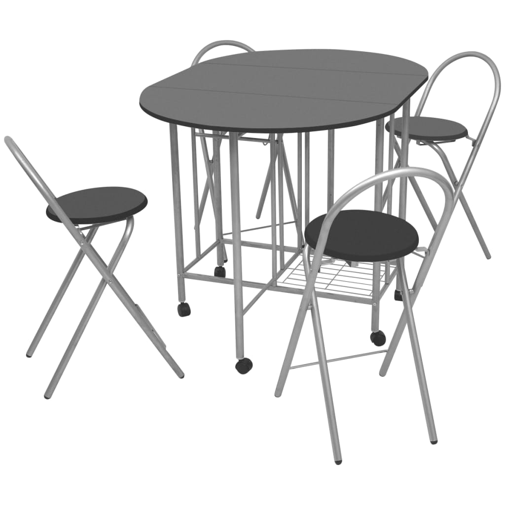 Vikbar Matgrupp 5 Delar Mdf