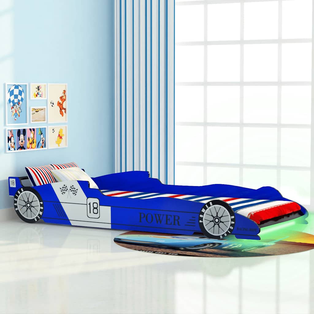 Led Barnsäng Racerbil 90X200 Cm