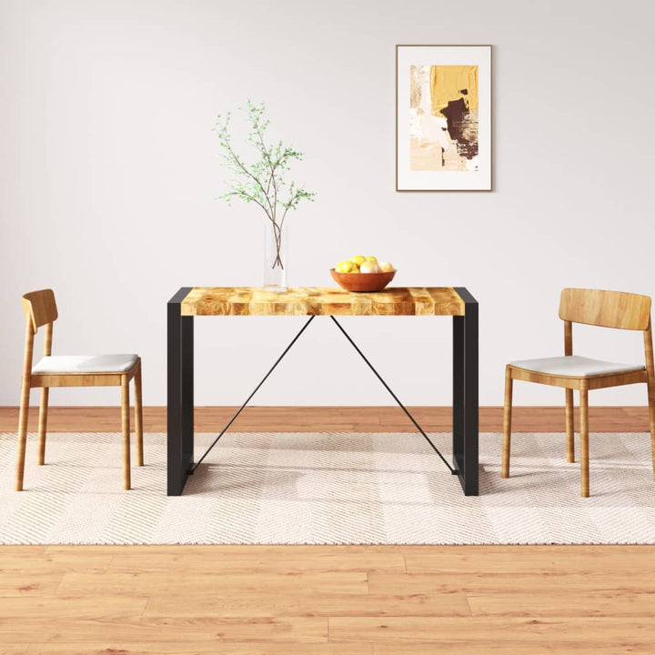 Matbord Massivt Grovt Mangoträ 120 Cm