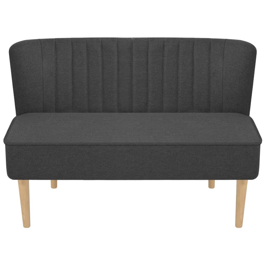 Soffa Tyg 117X55,5X77 Cm Mörkgrå