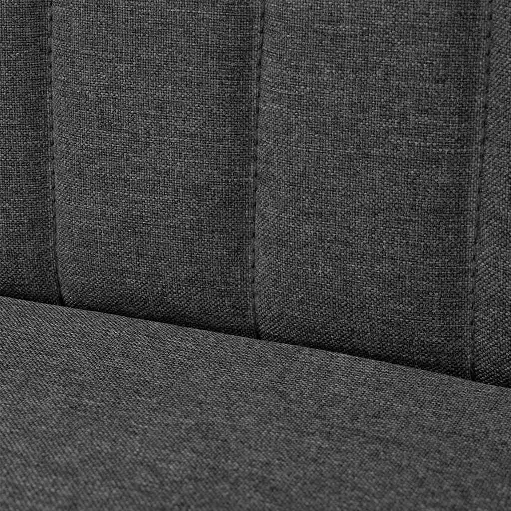 Soffa Tyg 117X55,5X77 Cm Mörkgrå