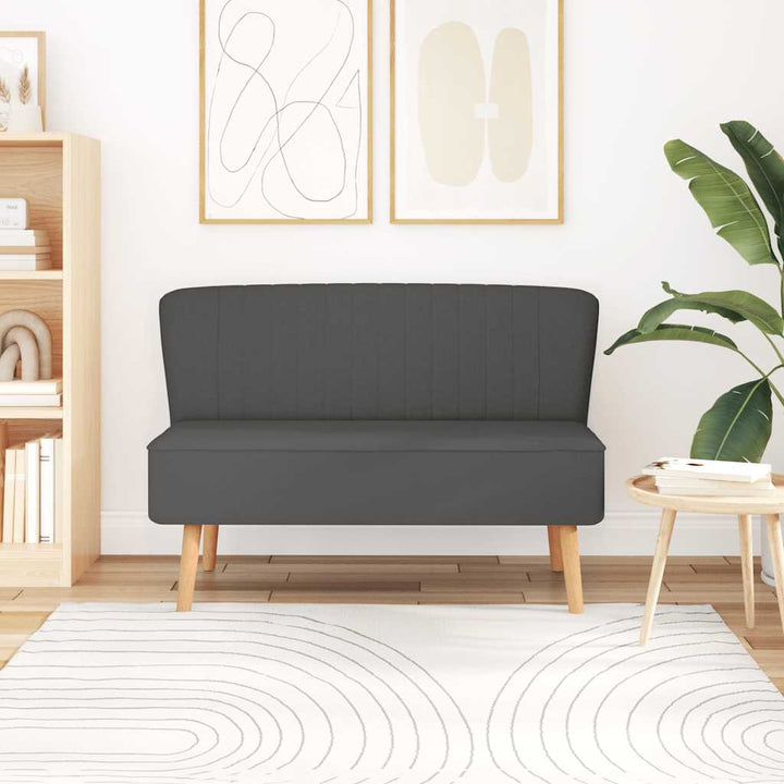 Soffa Tyg 117X55,5X77 Cm Mörkgrå