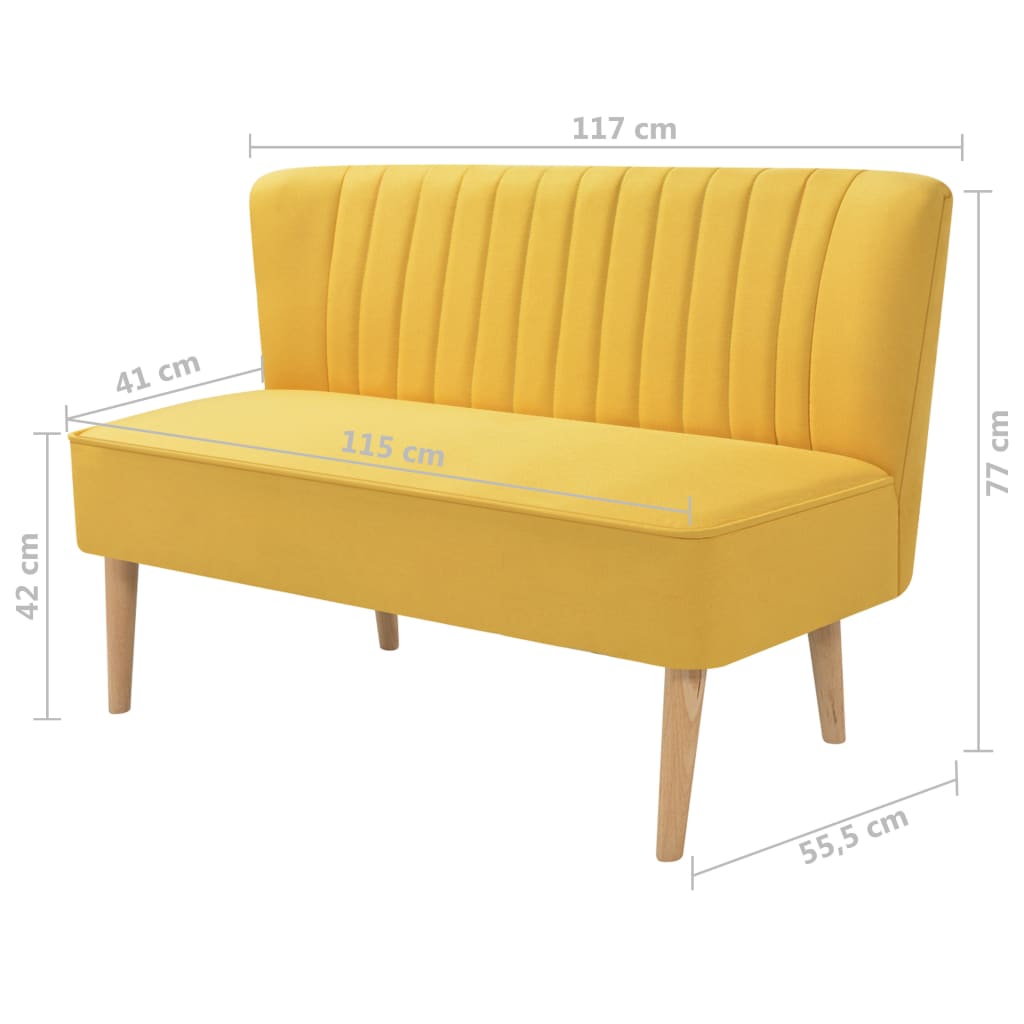 Soffa Tyg 117X55,5X77 Cm