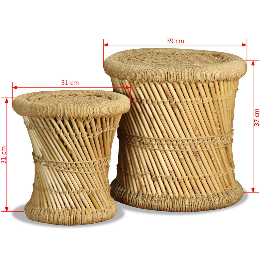 Pallar 2 St Bambu Och Jute