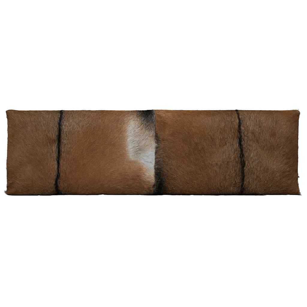 Bänk Getskinnsläder Teak