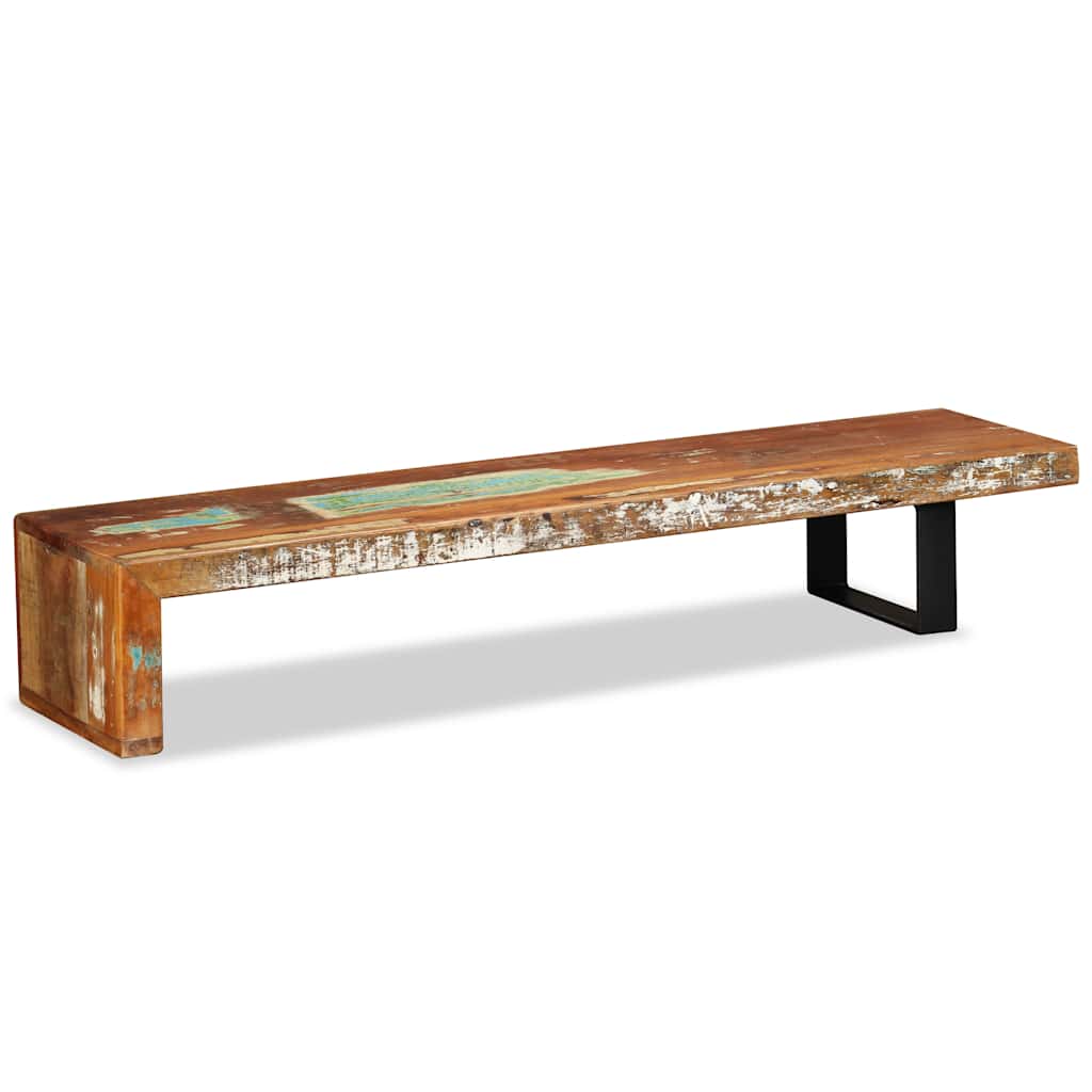 Tv-Bänk Återvunnet Massivt Trä