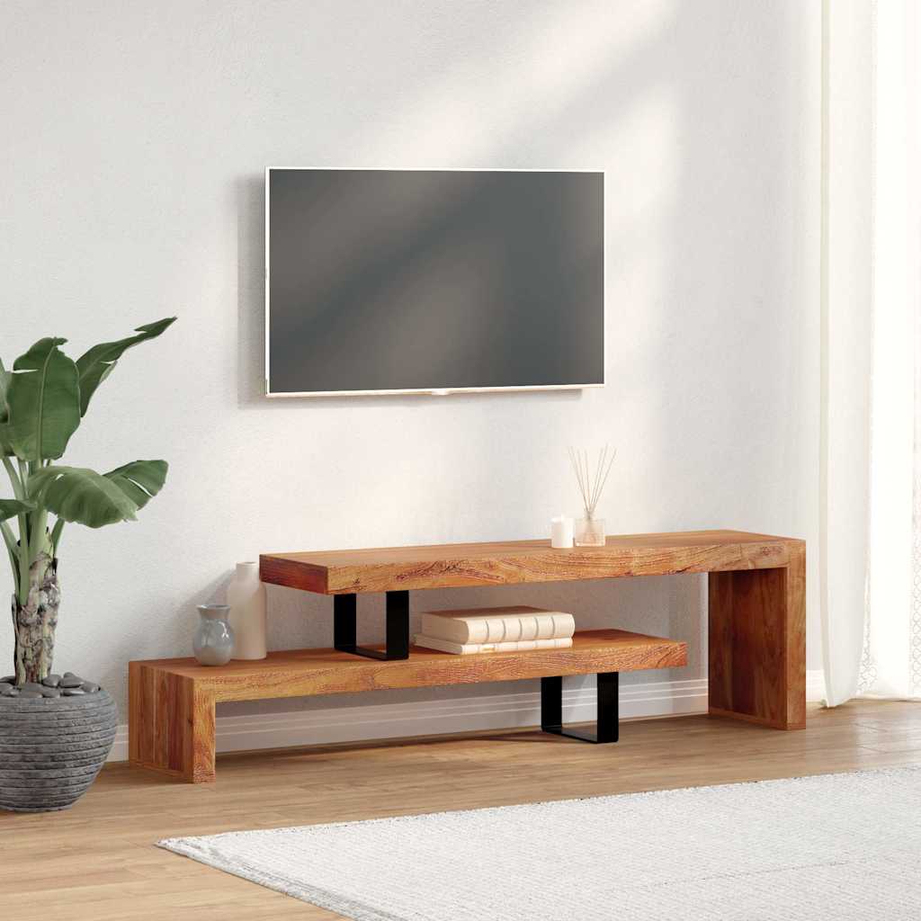 Tv-Bänk Återvunnet Massivt Trä